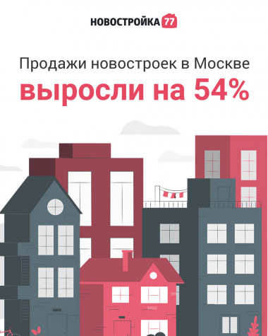 Продажи новостроек в Москве выросли на 54%