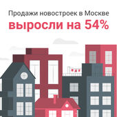 Продажи новостроек в Москве выросли на 54%